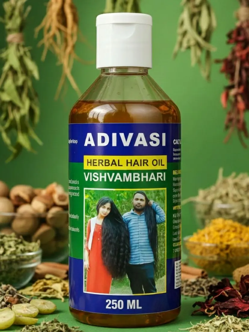 Premium Adivasi Hair Oil | 250ml Natural Herbal Formula for Everyday Hair Care