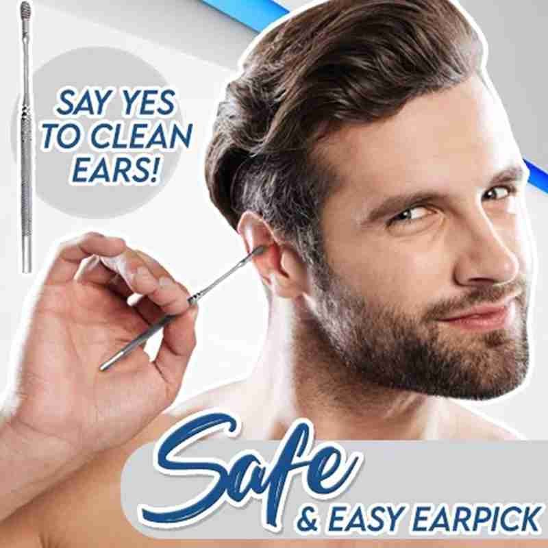 【New arrival】1pcs Ears Cleaning Tool Ear Wax Cleaner Remover Earpick Steel Sulfur Ears Cleaning Kit Ear Wax Cleaner