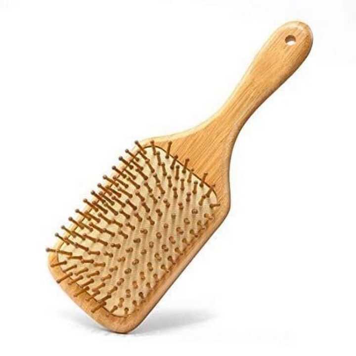 Natural Bamboo Paddle Hair Brush Oval