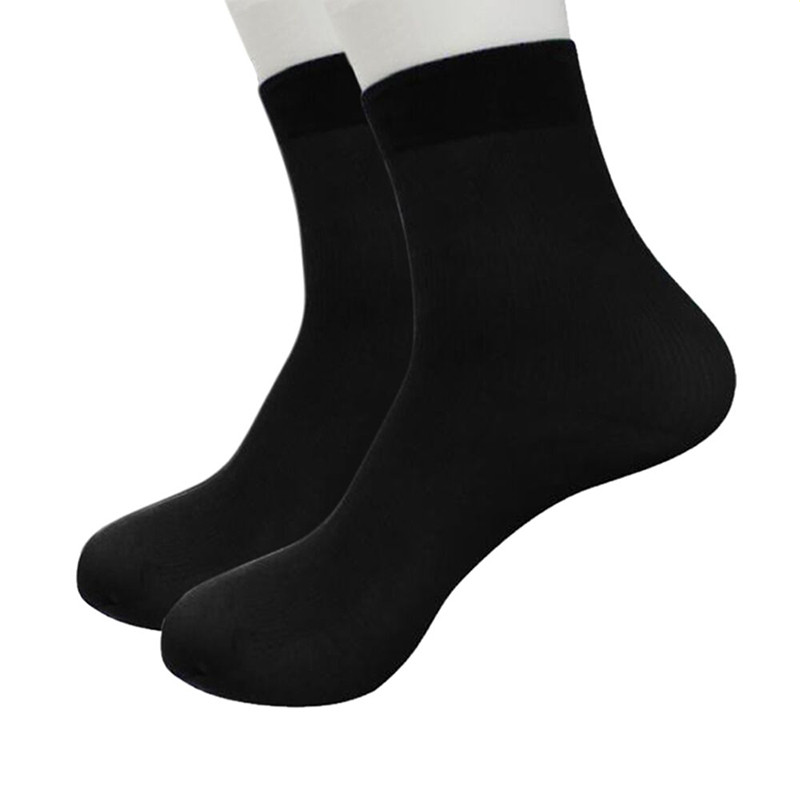 ZhuluOriginal 1 Pairs Bamboo Fiber Ultra-thin Elastic Silky Short Silk Stockings Solid Color Comfortable Elasticit Socks Эластичные Носки