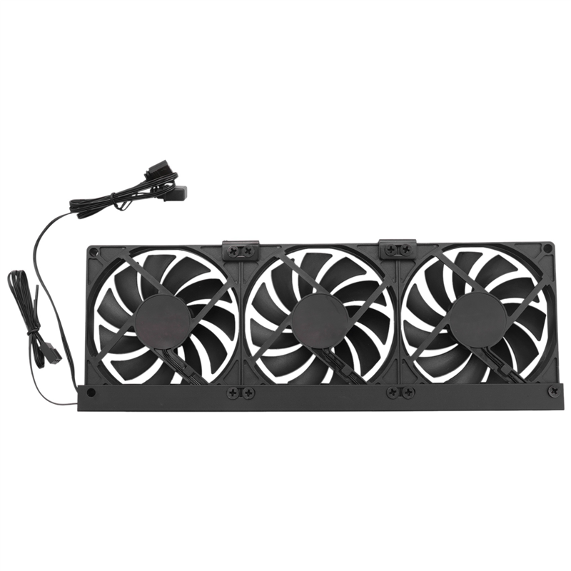 fasdaga 2X Universal GPU Cooling Fan 3X90mm ARGB Sync Lighting 5V Addressable RGB Silent Chassis PCI Graphics Card Cooler Fan