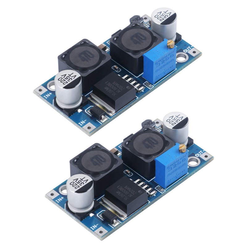 2PCS Adjustable DC-DC Buck Boost Converter Automatic Regulator