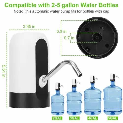 Auto Electric Water Pump Dispenser Gallon Bottle Drinking Usb Portable Switch
