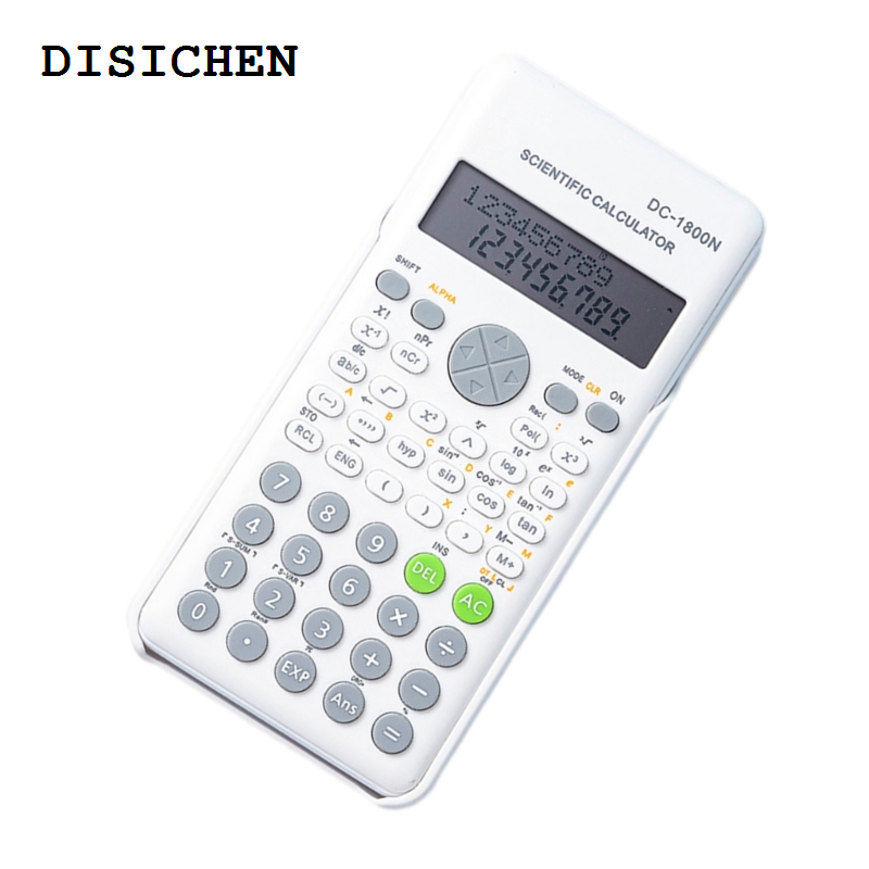 DISICHEN Bargain price YYDS Portable Scientific Calculator 12 Digits Widescreen Multifunctional Exam Tool Students Function Calculator Professionals