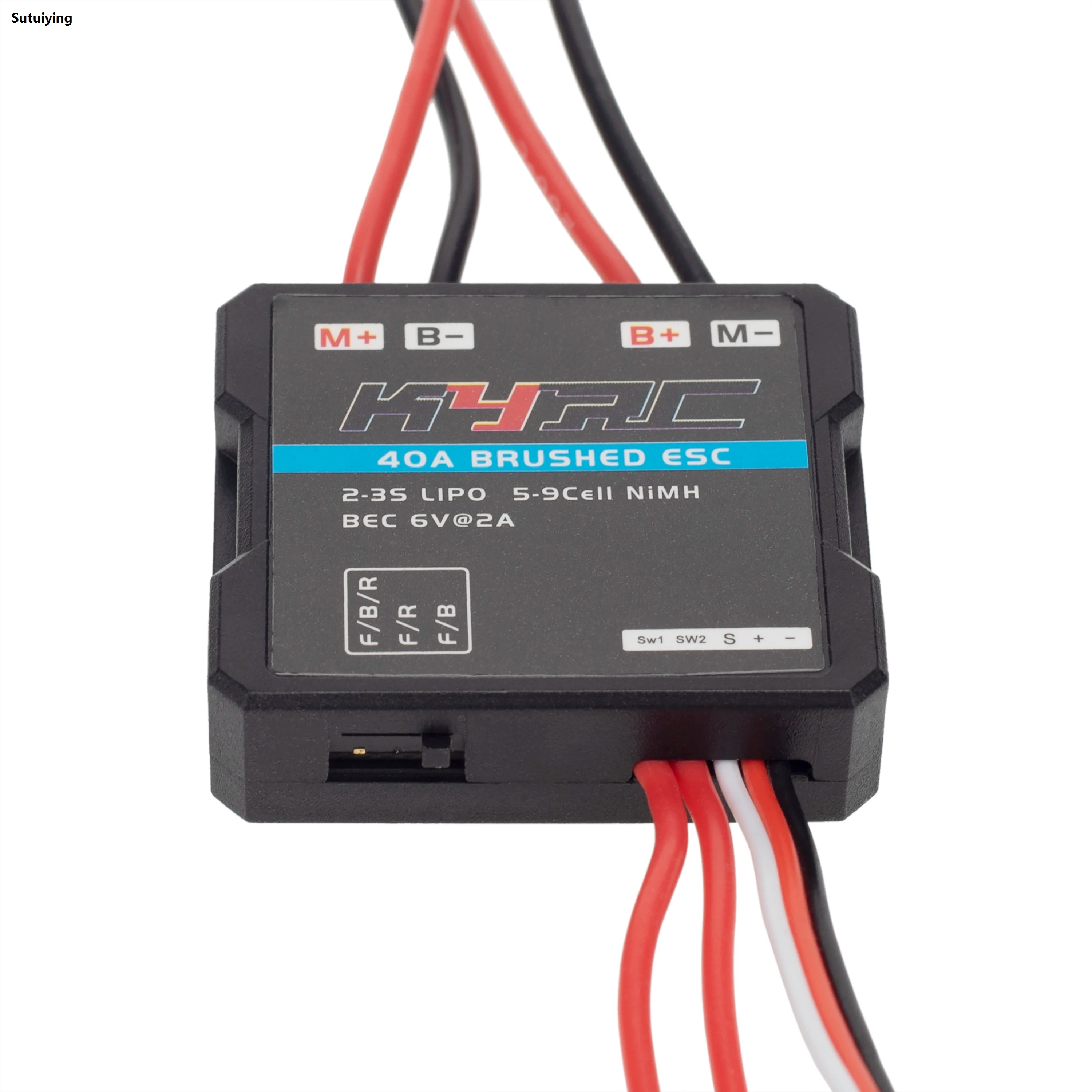 Sutuiying WPL C24 C34 MN D90 MN99S MN86S MN128 40A Brushed ESC Portable Electronic Speed Controller RC Car Upgrade Parts