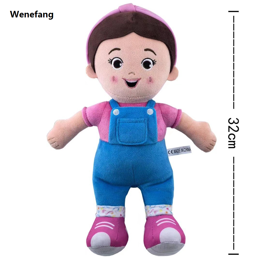 Wenefang Cartoon Ms Rachel Doll Toys Soft Stuffed Speak Singing Pillow Hot Selling Baby Toddler Sleeping Plush Doll Children's Rag Dol