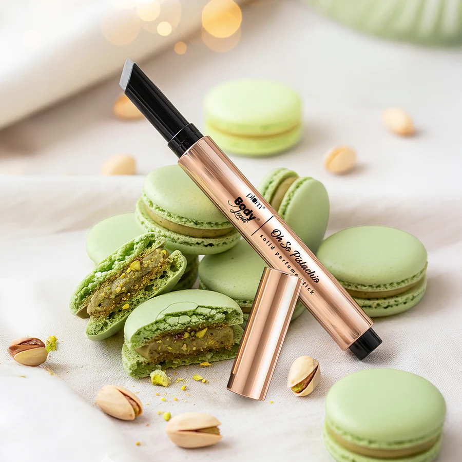 Plum Goodness Oh So Pistachio Solid Perfume Stick by Plum BodyLovin' -1.8gm