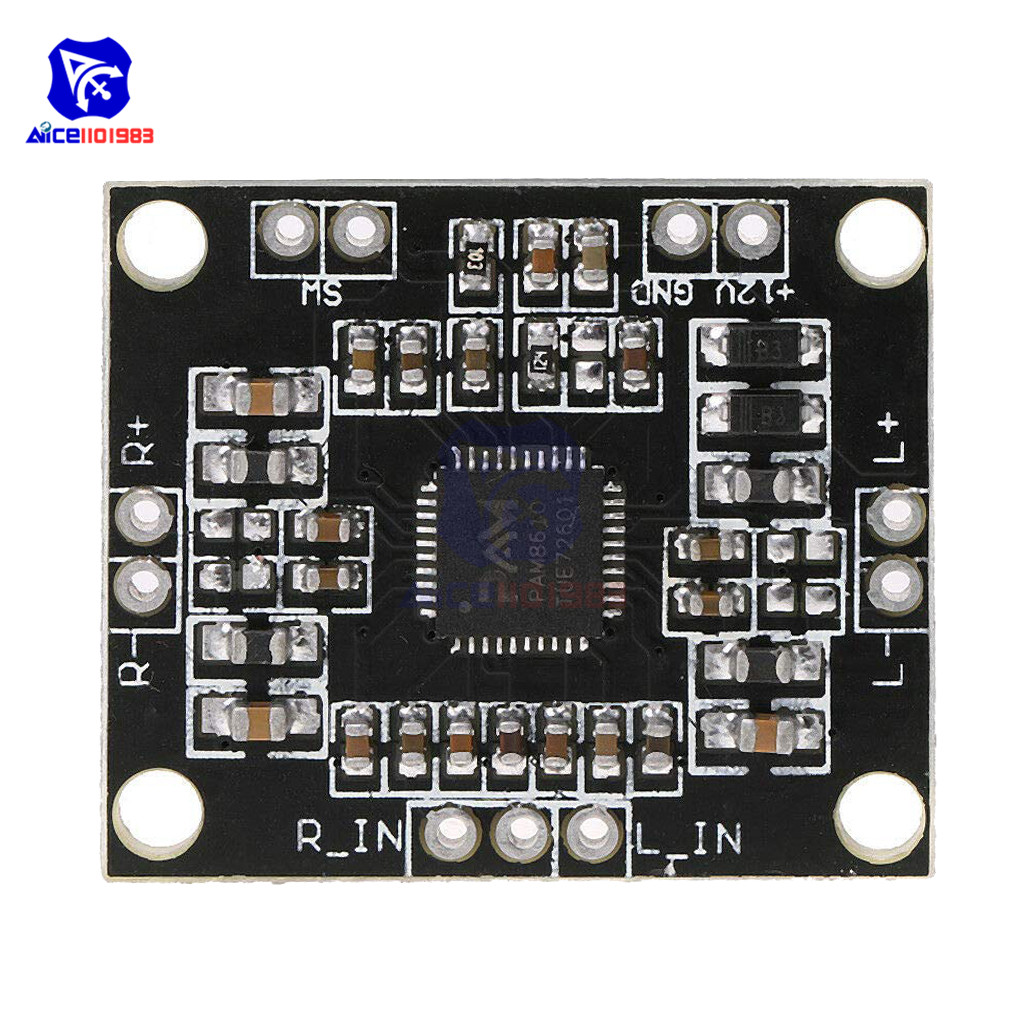 diymore PAM8610 Audio Amplifier Board 2 * 15W Digital Dual Channel Stereo Class D Amplifier Module for Arduino DC 7 -15V