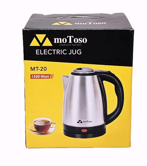 Motoso MT-20 Electric Jug (Kettle) 1.8-liter Electric Kettle Auto Switch Off Cordless Heating Jug By Epacket
