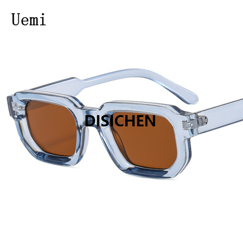 DISICHEN Original Fashion Round Sunglasses Women Luxury Brand Designer Cat Eye Sun Glasses Men Vintage Oversize Eyelasses Tea Blue Red UV400