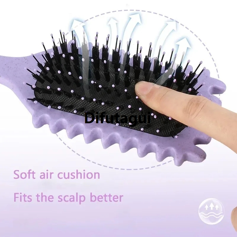 Difutagui Tool styling haircut definer comb hair parts 1 curly hair styling Hot Selling tangles boar comb massage untangled hairstyling salon