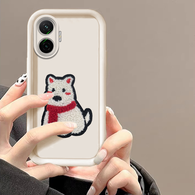 Sroof Case For Xiaomi Poco F7 New Angel Eye Matte Shockproof DIY Stickers for Puppies phone case back cover