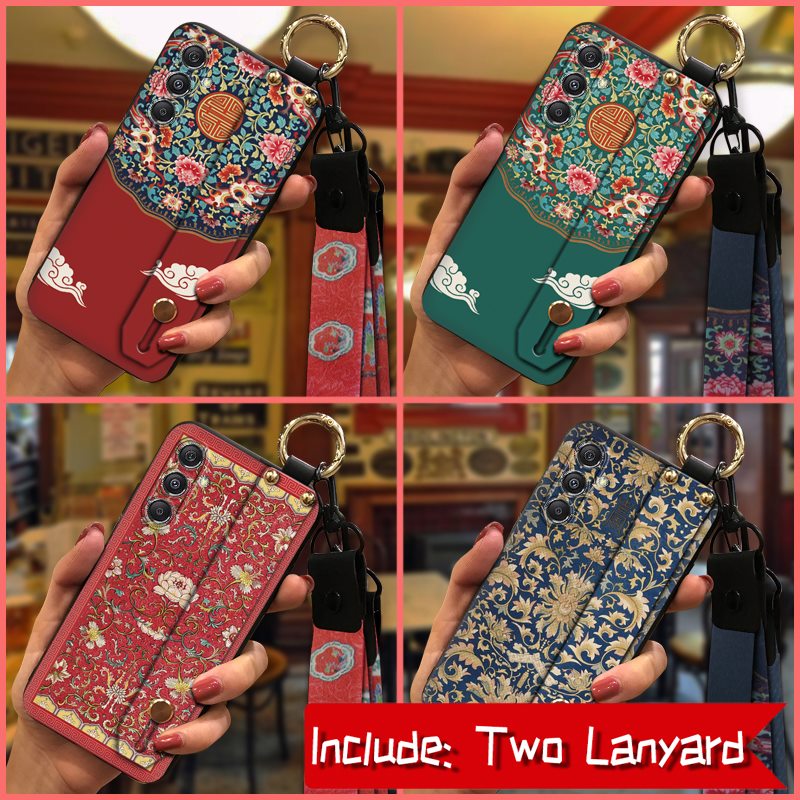 Anti-dust Soft case Phone Case For Samsung Galaxy M34 5G/SM-M346B Silicone Kickstand Chinese style protective Anti-knock
