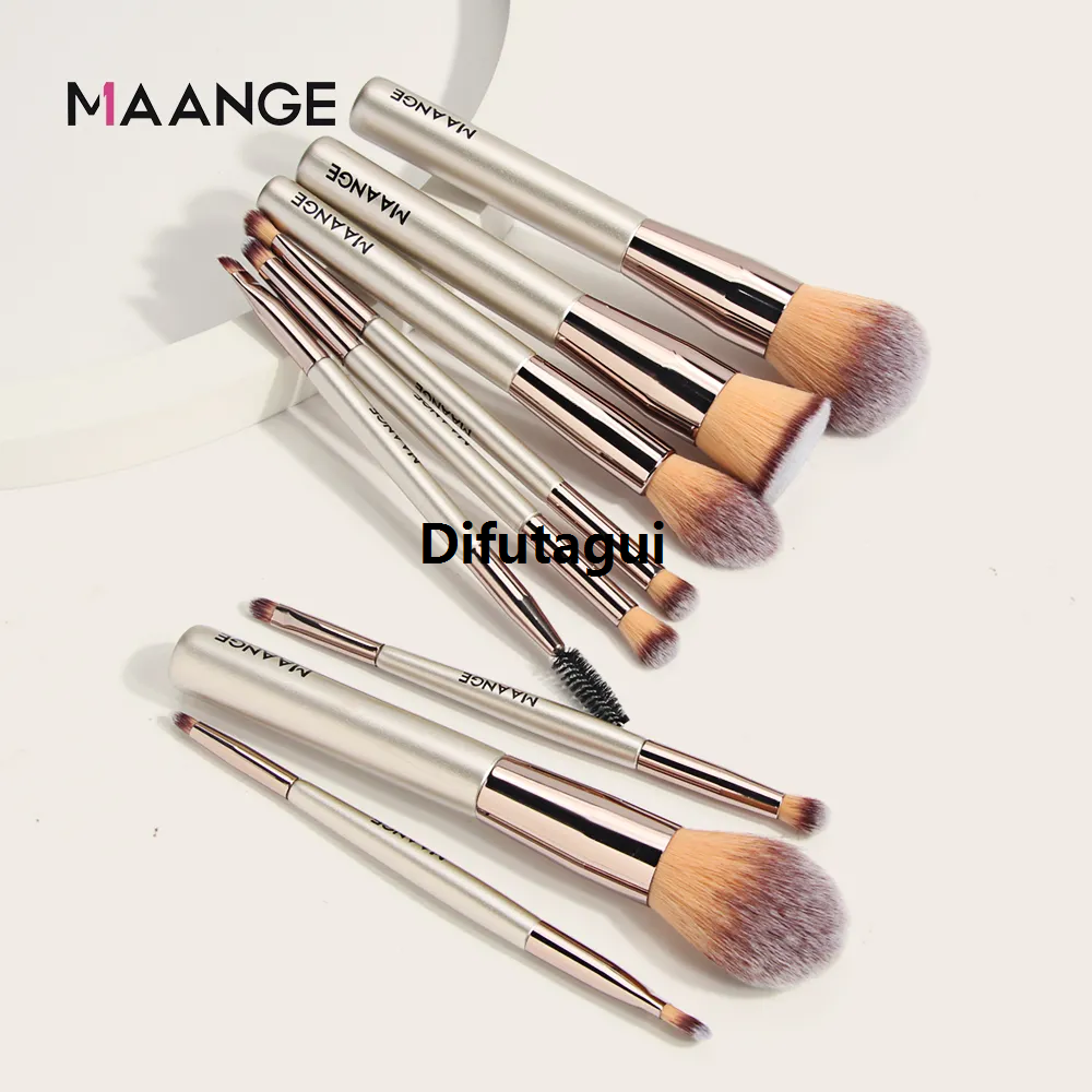 Difutagui MAG51 Industrial Makeup Brush New style Set MAANGE 9 Piece Set 119J