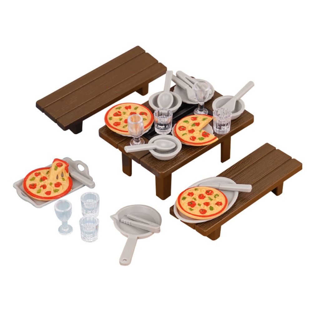 High Quality Mini 1:12 Dollhouse Miniature Tables General 2 Styles Simulation Wooden Table Chair Furniture Model Toys
