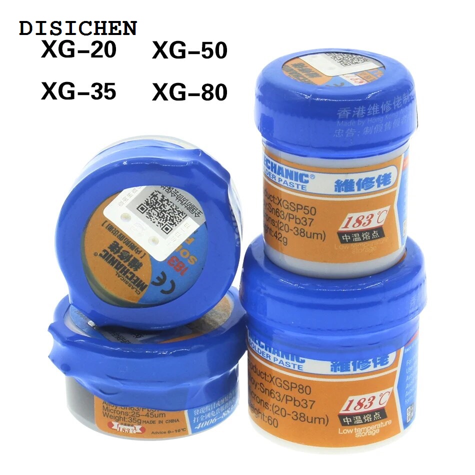 DISICHEN Fashion solder paste MECHANIC Solder Paste XG-50 Soldering Paste 183 degree XG 50 Sn63 Welding Flux for Mobile Phone Motherboard Repairhand tools