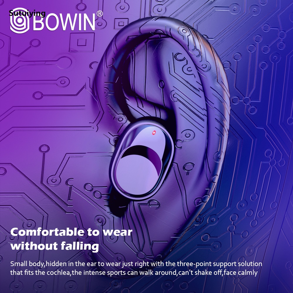 Sutuiying BOWIN Y70 TWS Earpiece wireless Bluetooth Earphone 5.3 Wireless Original Headset IPX8 Waterproof Earbuds with Mic for xiaomi iphone