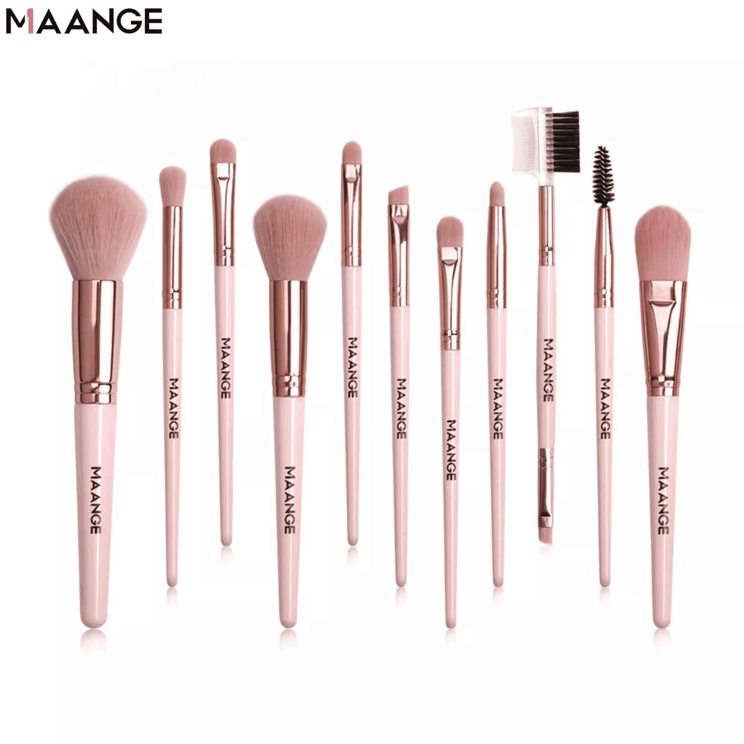 MAANGE 11 Pcs Makeup Brushes Set with Synthetic Hair