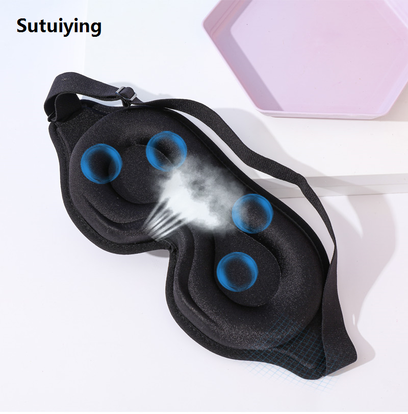 Sutuiying 1pc Blockout Light 3D Contoured Blindfold, New style Sleep Eye Mask For Men And Women
