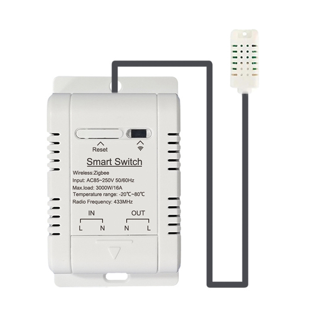 Tuya Smart ZigBee 3.0 Smart Humidity Sensor with Tuya Smart (B)