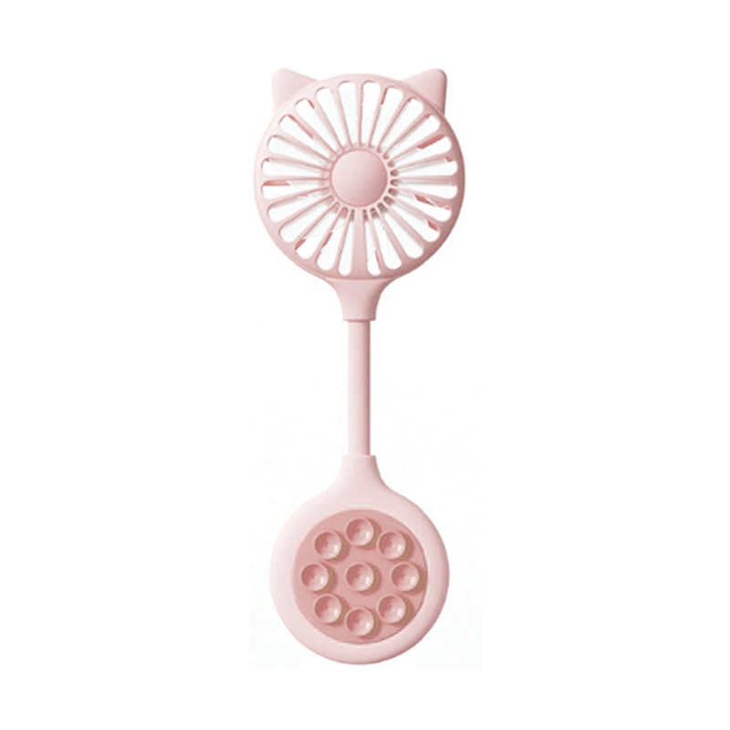 JAERBEE Small Desk Fans Portable Mini Fan USB Desktop Small Fan with Suction Cup Home Outdoor Mini Fan Gift