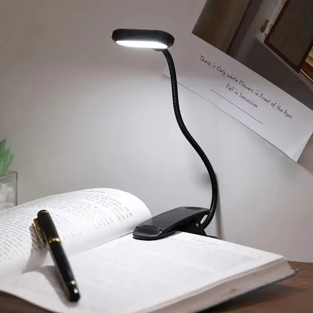 Portable Mini LED Book Lamp with Clip High Brightness Reading Light Eye Protection Multipurpose Night Light Home