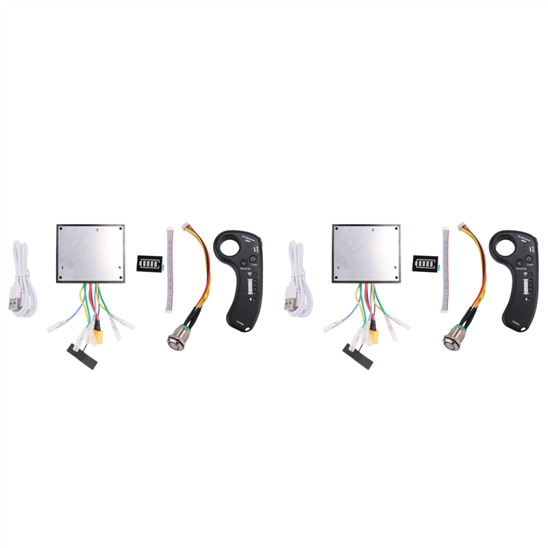 2X 36V Brushless Dual Motor Electric Skateboard Controller Set Longboard Drive ESC Substitute Scooter Mainboard