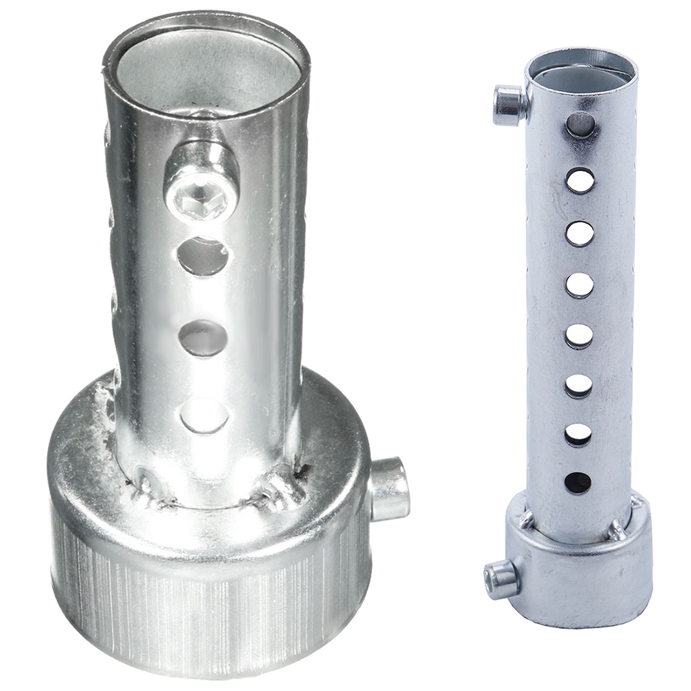 NAMUNY 2 Pcs Silver Motorcycle Exhaust Can Muffler Insert Baffle DB , 45mm X 80mm & 35mm X 140mm