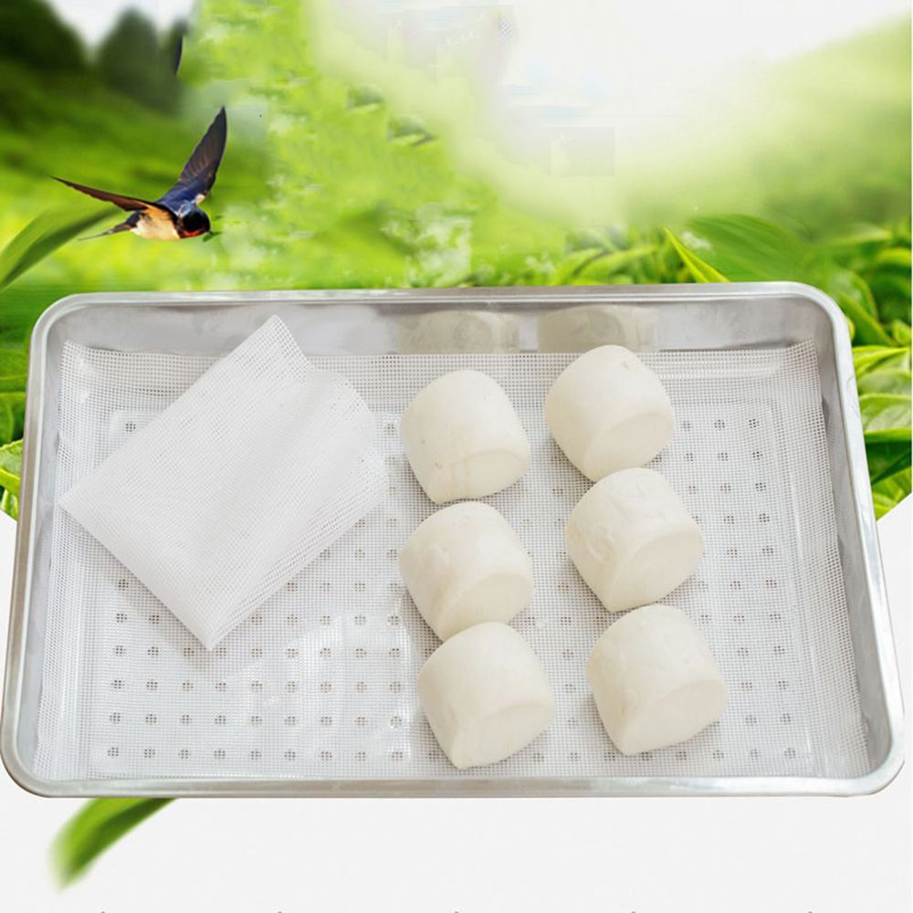 Safety Practical Non-Stick Kitchen Tools Silicone Fruit Dehydrator Mats Baking Tools Silicone Steamer Pad Pastry Dim Sum Mesh