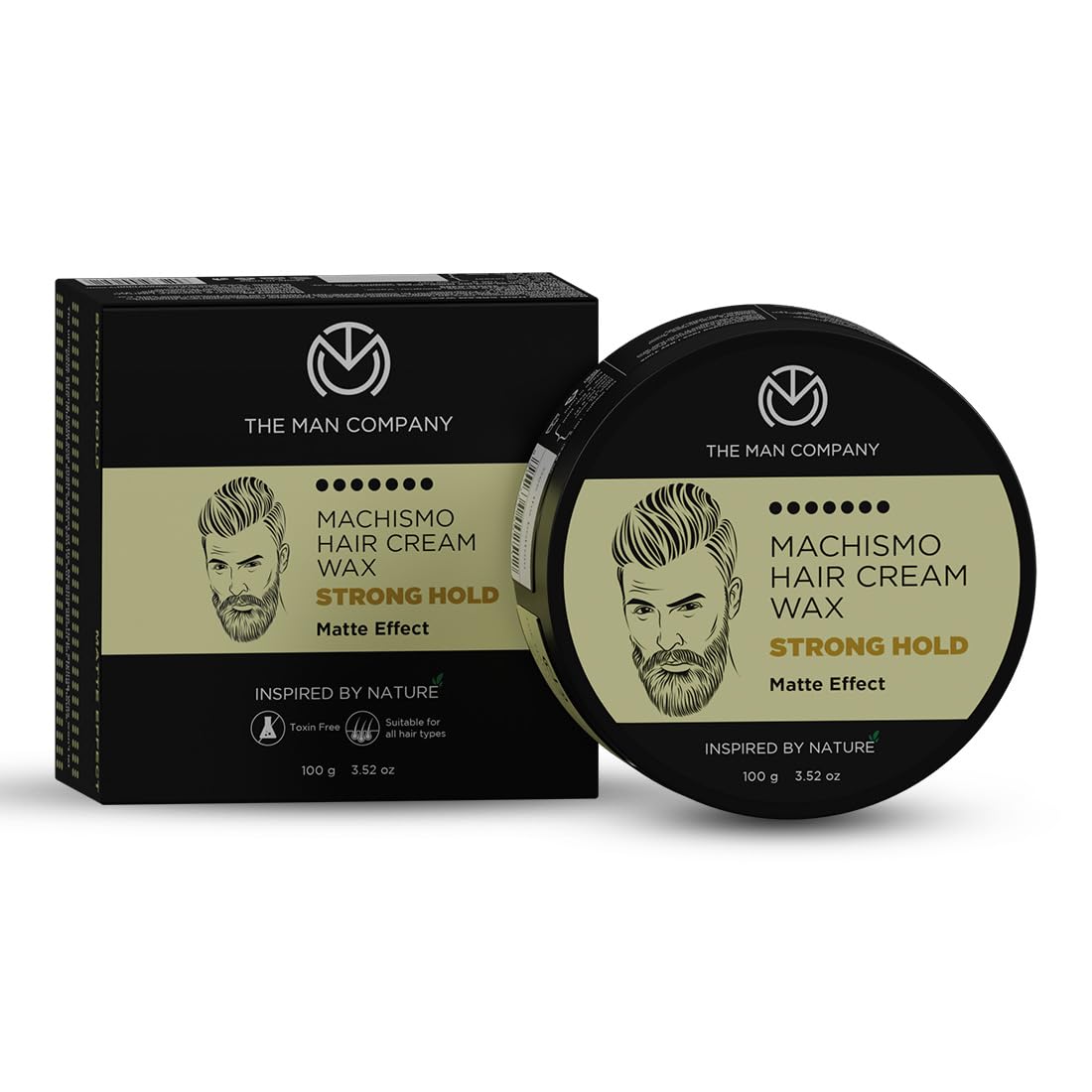 The Man Company Machismo Hair Wax For Men 100gm | Strong Hold | Matte Finish & Non Sticky