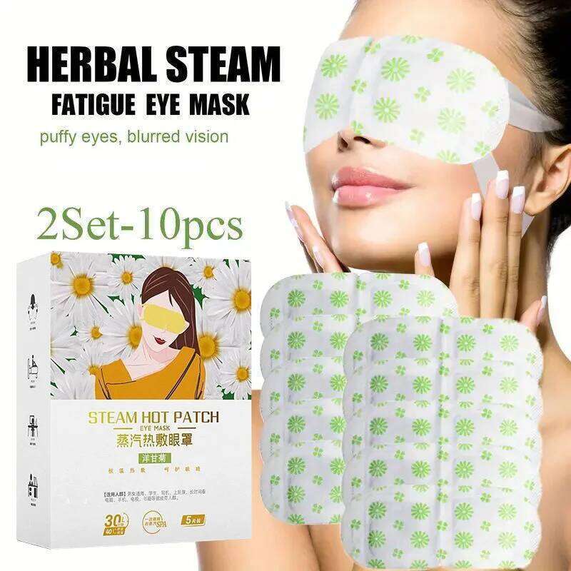 Steam Mask Pack of 10 or 5 Fatigue Reduction Eye Care Comforter for Relaxation And Sleep Self-Heating Relief