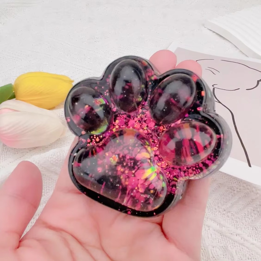 New Dark Starry Sky Series Cat Claw Squishy Fidget Toy Stress Relief Sticky Squeeze Cat Paw Toys Pinching and Decompressing Toy Party Favors Gifts Relief Relax Toys