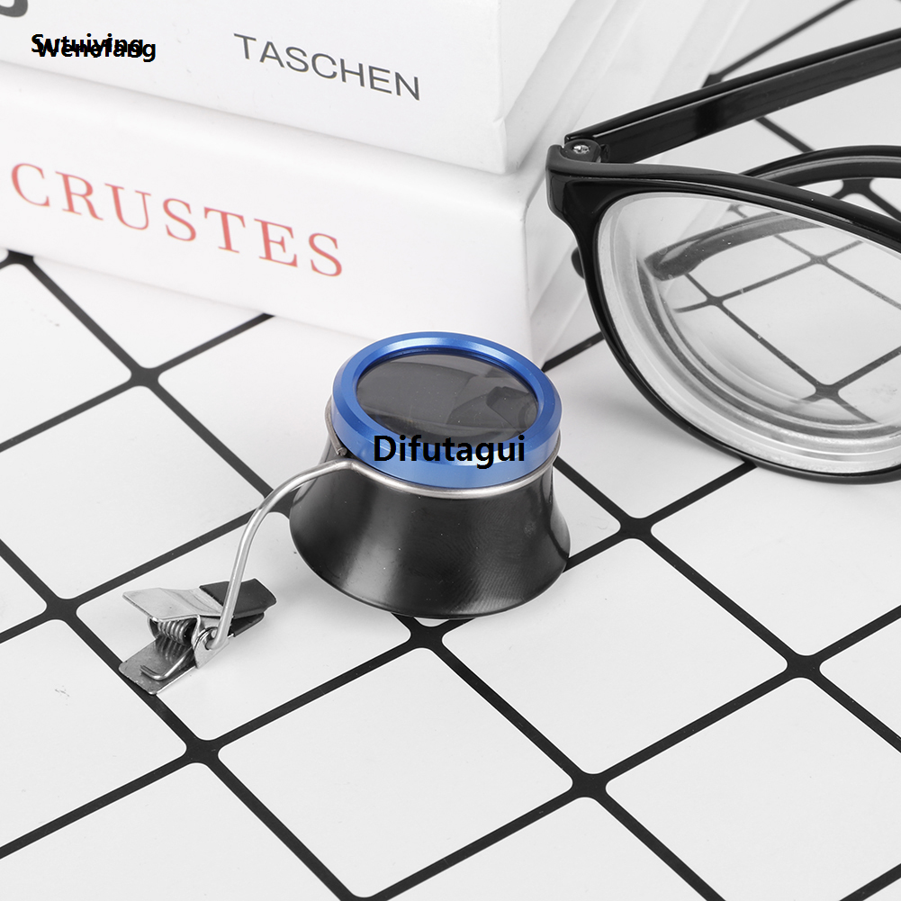 Difutagui 20X 10X 5X Clip On Eyeglass Magnifier Loupes Magnifying Lens Portable Fifty Hot Selling percent discount Watch Repair Tool For Watchmakers Loupe Jewellers Tools