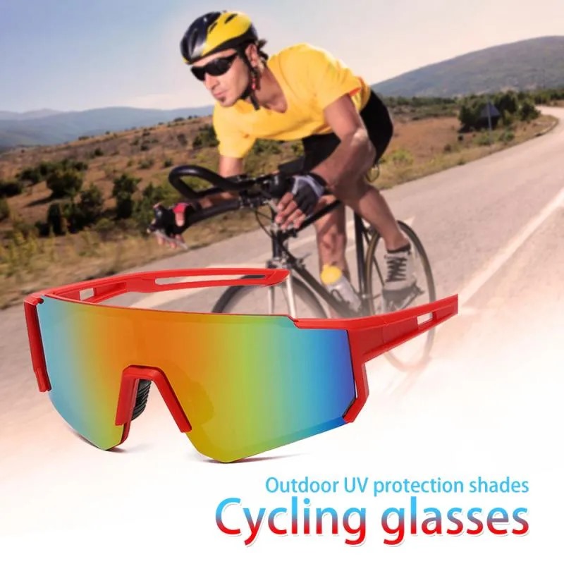 Men Big Frame Sports Sunglasses Trendy Sun Glasses Cycling Eyewear Bicycle