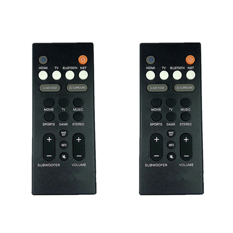 NAMUNY 2X Remote Control ABS Speaker Replacement Remote Controller for YAS-209 YAS-109 Speaker