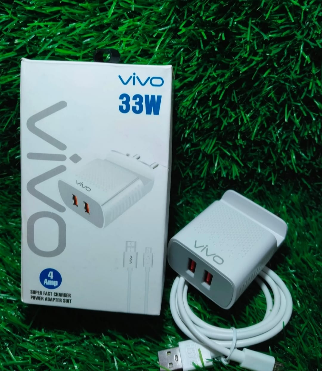 Multibrand 33W Flash Charger, Super Fast charger,4A Double USB Micro USB/V8, Mobile Stand charger