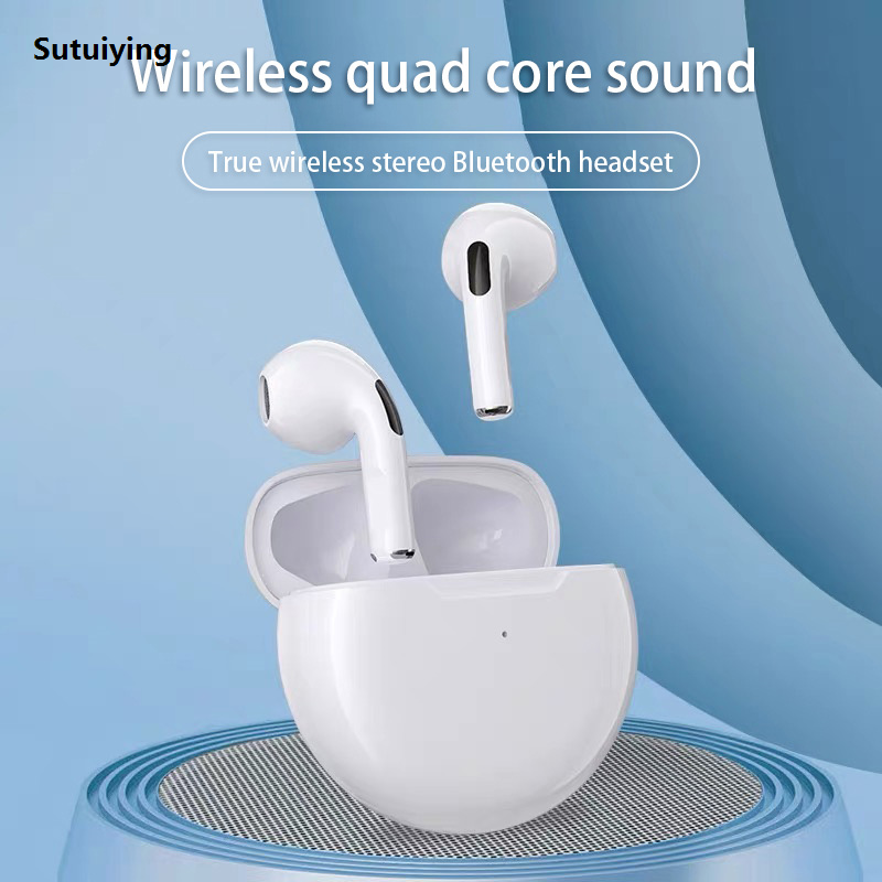 Luxury Pro 4 TWS Wireless Headphones Earphone Bluetooth Compatible 5.0 Waterproof Headset with Mic for iOS Android PC Gaming Earbuds