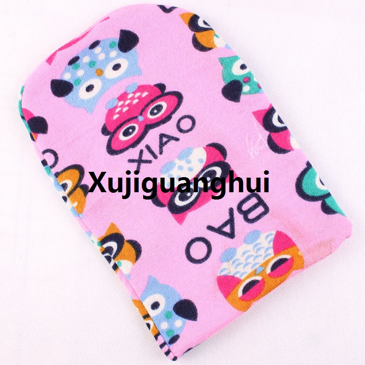 Xujiguanghui 【Best value for money】Brand Baby Hat Knit Cotton Cartoon Bear Batman Print Baby Caps For Boys Girls Spring Autumn Winter Children's Hats Child Beanie