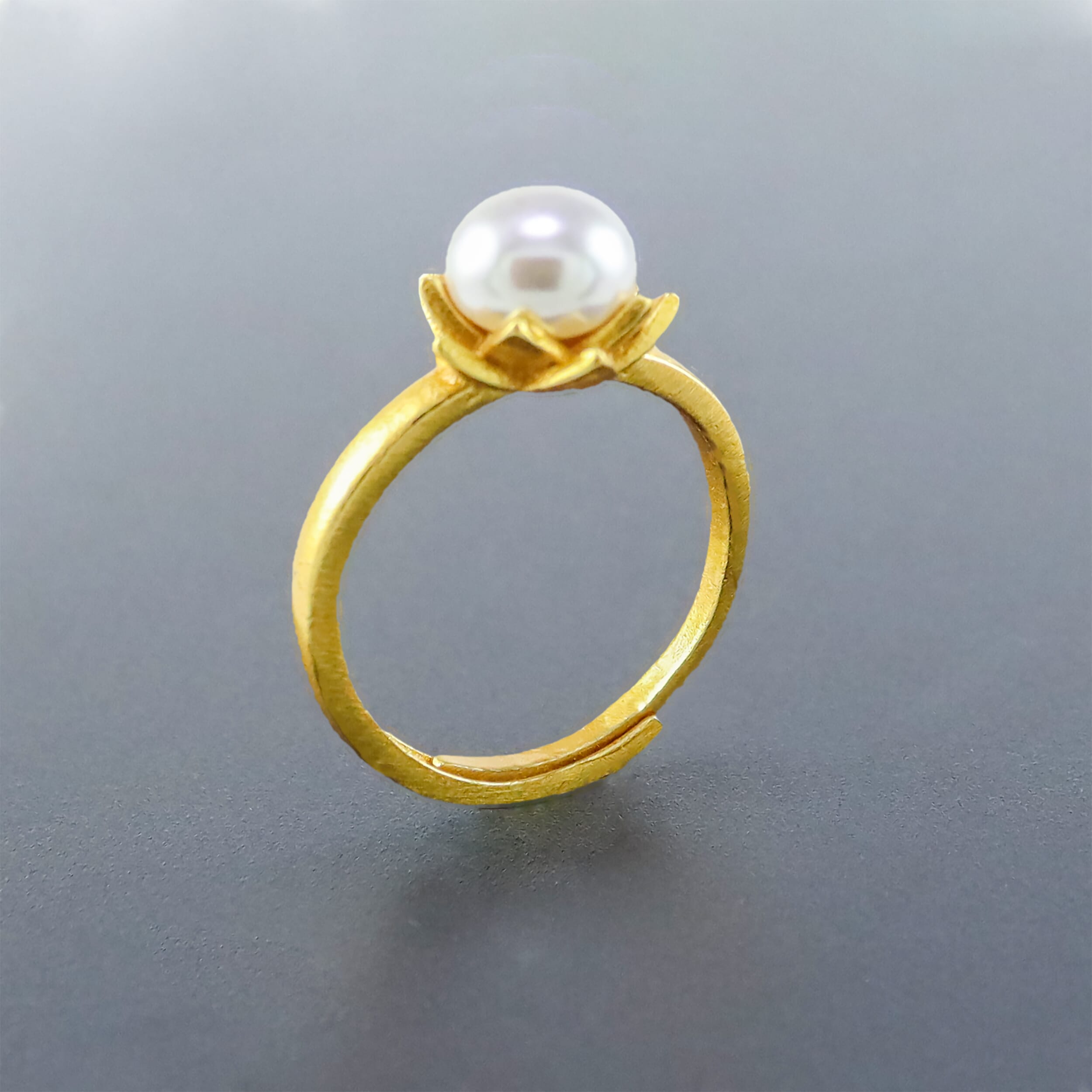 Gold Plated Panchadhatu Couple Ring For Women