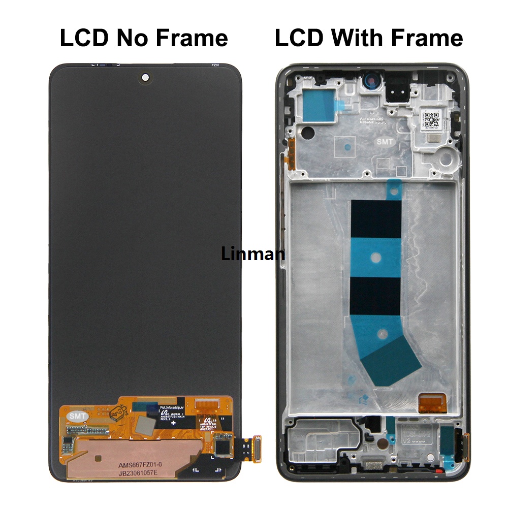 Linman AMOLED Screen for Xiaomi Redmi Note 13 4G 23129RAA4G 23124RA7EO Bargain price Lcd Display Digital Touch Screen With Frame for Redmi Note 13 4G