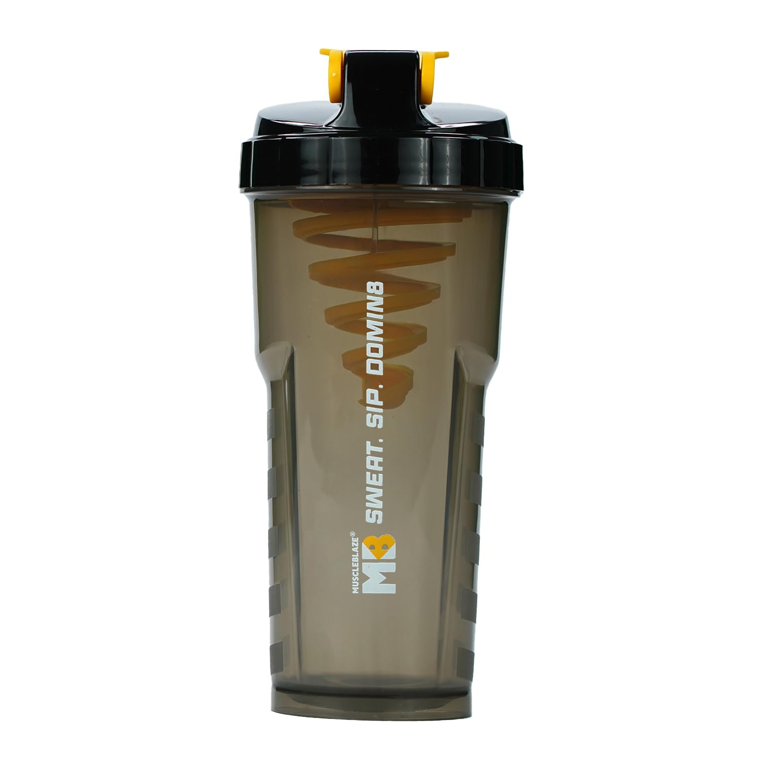 MuscleBlaze Cyclone Shaker 700ml Black | 100% Leakproof BPA-Free Blender Bottle | Ideal for Whey Protein Preworkout & Shakes | Plastic