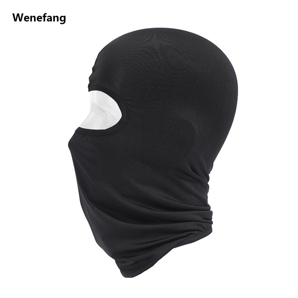 Wenefang Outdoor Cool Sunscreen Balaclava Motorcycle Face Mask Lycra Moto New Biker Wind Cap Mask Stopper Windproof Bicycle Cycling Headgear
