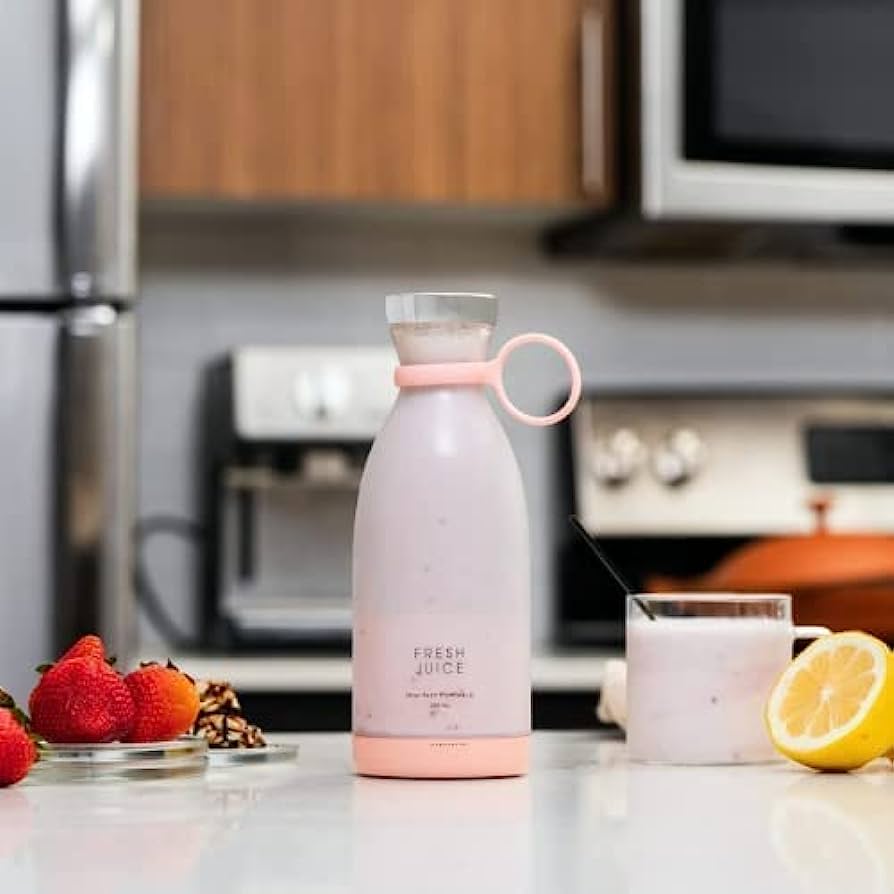 380ml 6 Blades Mini USB Rechargeable Portable Electric Fruit Juicer Smoothie Maker Blender Machine Sports Bottle Star Brand