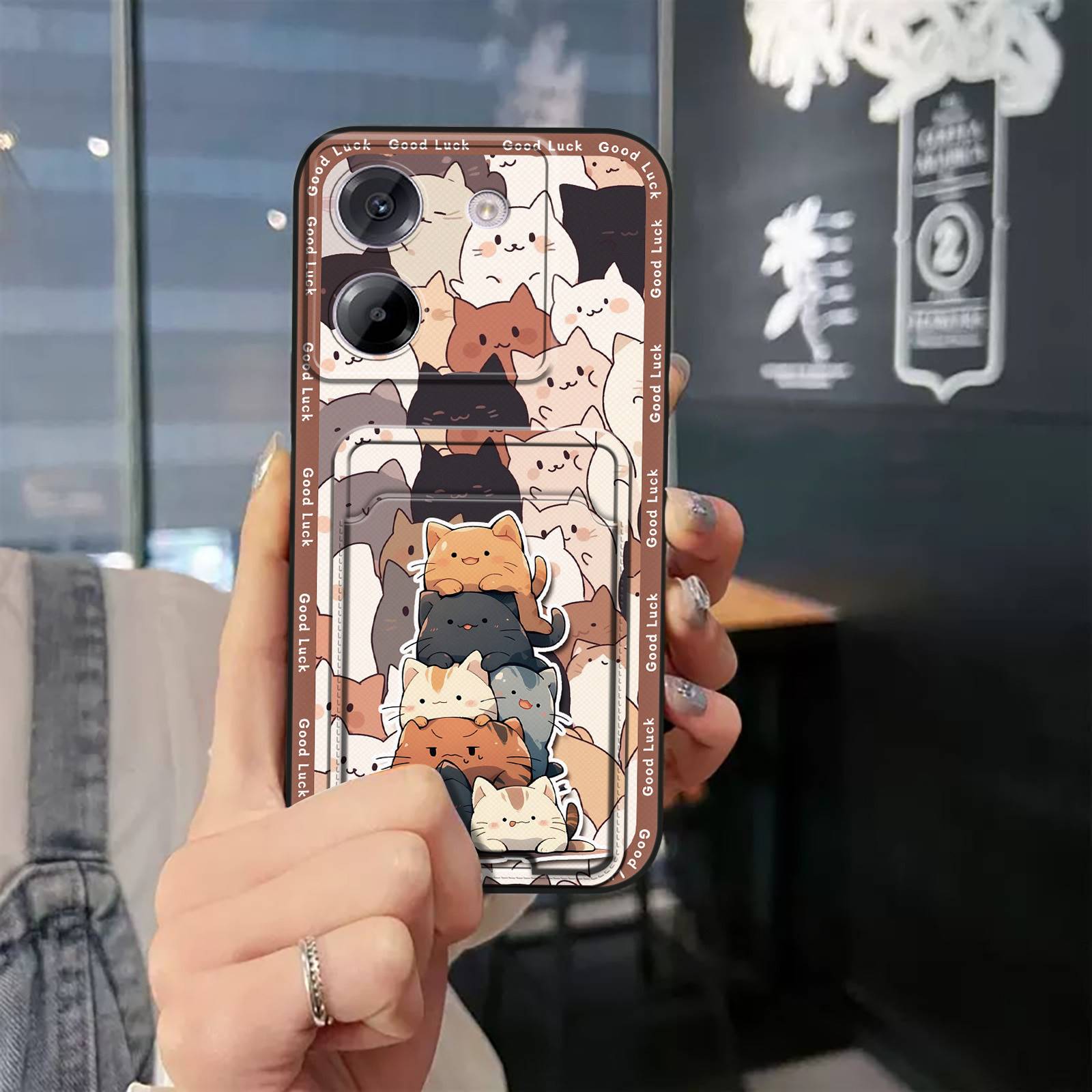 Graffiti Anti-knock Phone Case For Tecno Pova6 5G/Li7 Fashion Design Full wrap Card sleeve Waterproof Card slot Cover