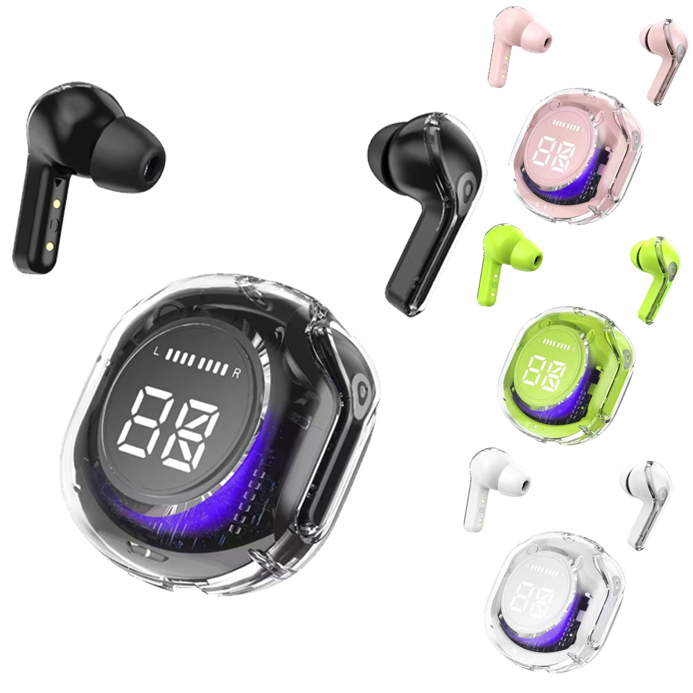 Ultrapods Gen 2 Wireless Earbuds | RGB Color | Upto 24hrs Backup | LED Display | Stylish and Bass Boosted