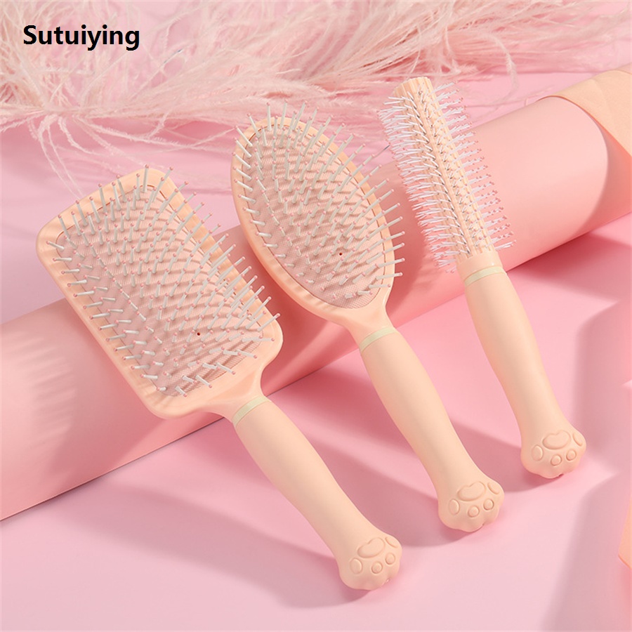 Sutuiying 1PC The Currently Hottest Selling and Amazingly Useful Fifty percent discount Cute Cat Paw Air Cushion Comb You Must Have