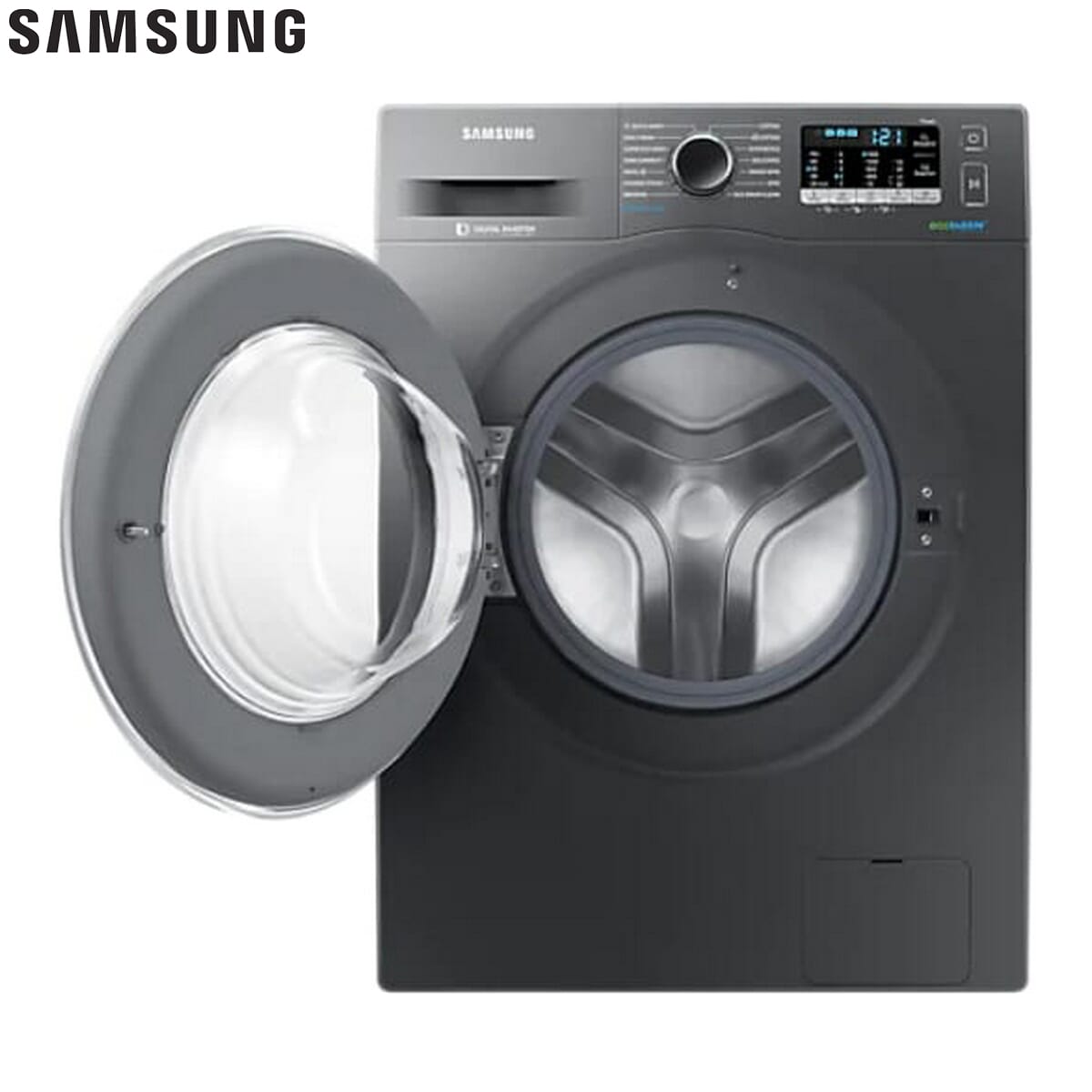 Samsung Silver Front load with Hygiene Steam Washing Machine 9 kg (WW91K54EOUX/TL)