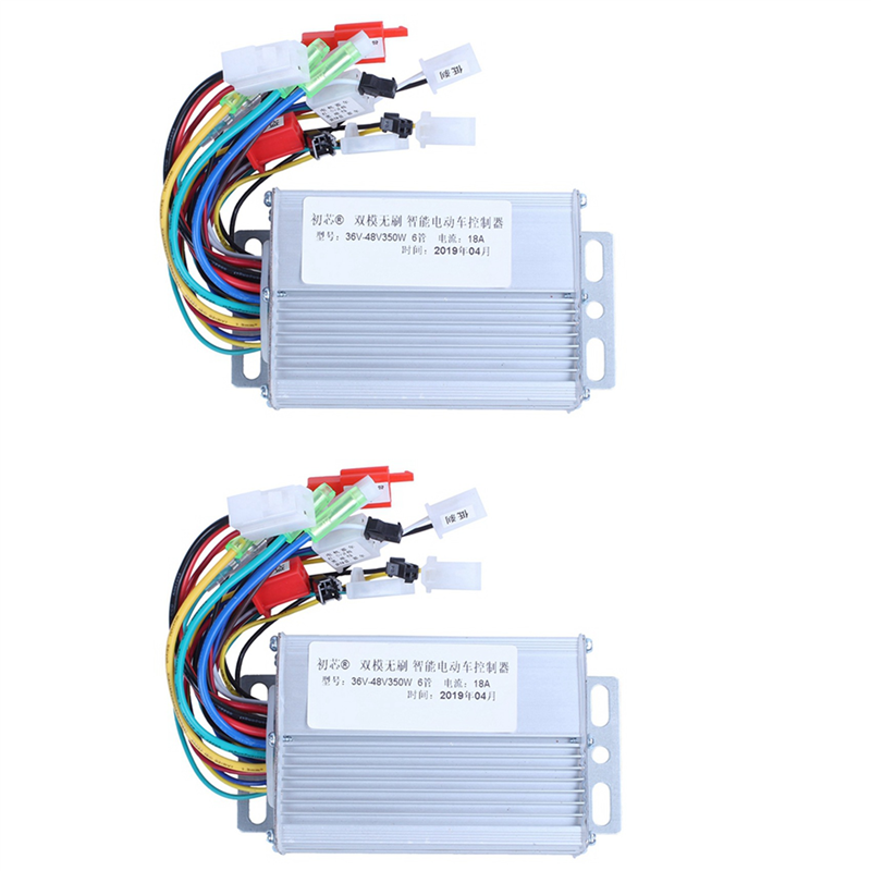 FORIDE 2X Electric Bike Brushless Motor Controller 36/48V 350W for Electric Scooters New