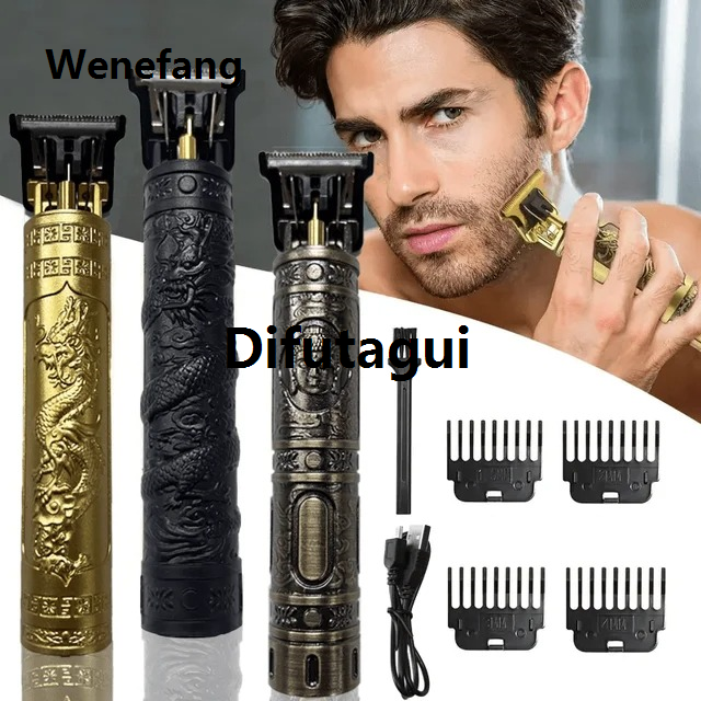 Difutagui Rechargeable Hair Cutter Machine Trimmer For Men T9 Trimmer Machine Hot Profesional Selling For Men Ready Stock Shaving Machine For Men Beard Trimmer DRAGON