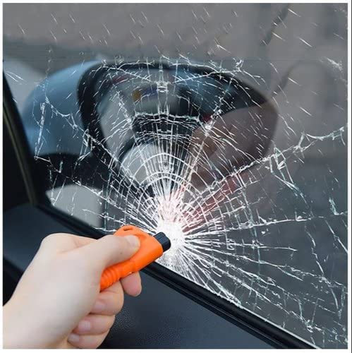Car Emergency Safety 3 Glass 3 in 1 function Cutter Breaker Whistle blower for emergency Seat Belt Cutter Window Glass Breaker Mini Emergency Tool Kit (Pack of 1)